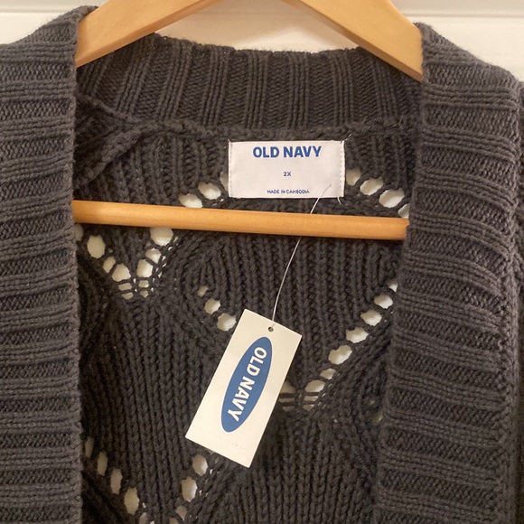 Old Navy. Dark Grey. Open Front cardigan. - Picture 3 of 6
